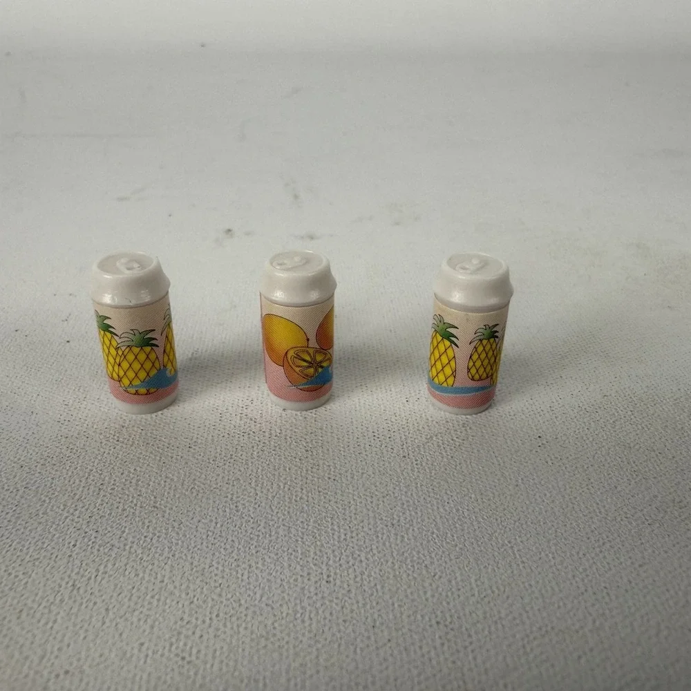 2002 Mattel Barbie‎ Cruise Ship Replacement Parts Accessories- 3 DRINK CANS